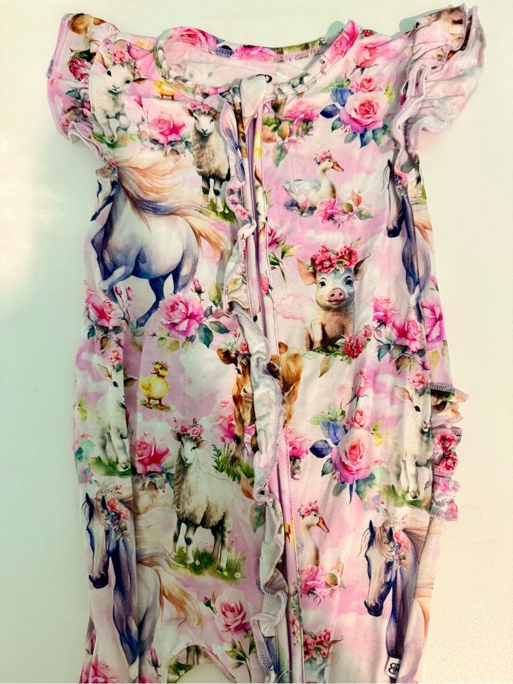Bums and Roses Toddler Pink Floral Unicorn & Animal Set